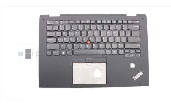 Lenovo 01HY810 C-Abdeckung mit Tastatur, Englisch (Euro), Schwarz, Hintergrundbeleuchtung