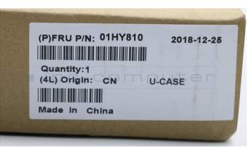 Lenovo 01HY810 C-Abdeckung mit Tastatur, Englisch (Euro), Schwarz, Hintergrundbeleuchtung