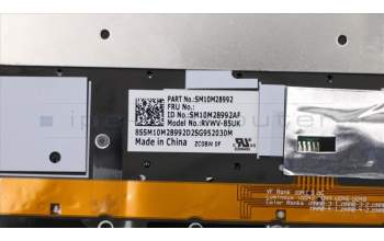 Lenovo 01HY811 C-Abdeckung mit Tastatur, Französisch, Schwarz, Hintergrundbeleuchtung