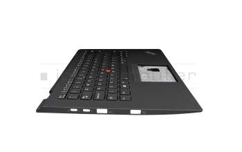 01HY839 original Lenovo keyboard incl. topcase UK (english) black/black with backlight and mouse-stick
