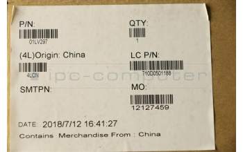 Lenovo 01LV297 MECH_ASM KBD Bezel DE FPR NFC