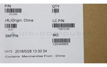 Lenovo 01LV544 MECH_ASM CS16_2BCP,MYLAR,SILVER,TRA