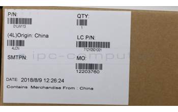 Lenovo 01LW113 COVER WinduAMD FRU D cover ASM