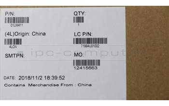 Lenovo 01LW411 EE580 D-ABDECKUNG, SUB, BAUGR. SR, VIC