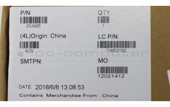 Lenovo 01LW425 CABLE Jinn FRU FPR Cable Kit