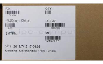 Lenovo 01LX534 MECH_ASM KBD,Bezel,CH,FPR,BK,CHY