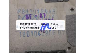 Lenovo 01LX551 MECH_ASM KBD,Bezel,FR,FPR,BK,SUN