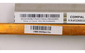 Lenovo 01MN096 HEATSINK 35W C4C5 Intel KBL_S UMA Heats