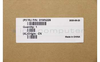 Lenovo 01MN229 Hintere Abdeckung, HDMI, Kam, I, Schwarz, C4