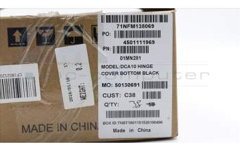 Lenovo 01MN281 MECHANICAL Hinge cover Bottom, C5 Black