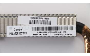 Lenovo 01MN924 HEATSINK Intel WHL_U 15+25W A340 Dis HS