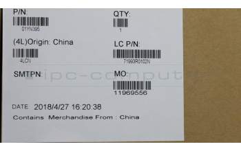 Lenovo 01YN395 FRU COMO FL, lateinischer Schriftsatz, Tastatur, SV, HU