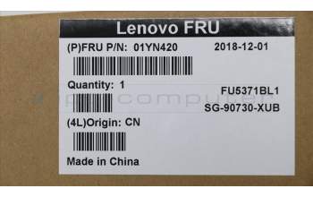 Lenovo 01YN420 NB_KYB FRU COMO FL,LTN,KB-BL,SV,US