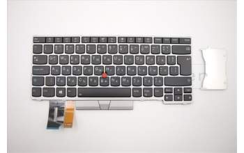 Lenovo 01YN427 Interne Tastatur, Bulgarisch, silber, Hintergrundbeleuchtung