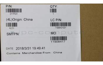 Lenovo 01YP031 Interne Tastatur, Koreanisch, schwarz