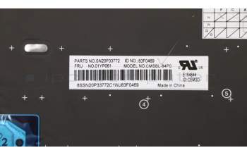 Lenovo 01YP061 NB_KYB FRU COMO SK,CHY,KB-BL,BK,PT