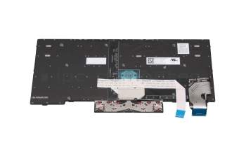 01YP226 original Lenovo keyboard CH (swiss) black/black with backlight and mouse-stick