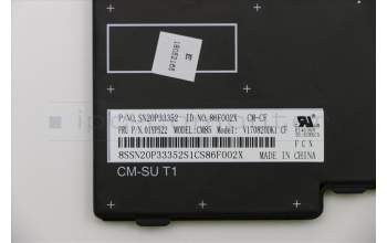 Lenovo 01YP522 Keyboard Internal, Canadian French 058, Backlight, Black, UK