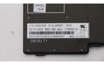 Lenovo 01YP535 FRU COMO FL, SRX, Tastatur mit Hintergrundbeleuchtung, BK, HU