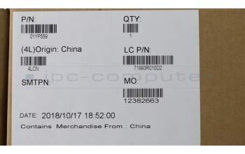 Lenovo 01YP559 NB_KYB FRU COMO FL,SRX,KB-BL,BK,NRD