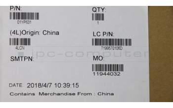 Lenovo 01YP631 B_KYB FRU COMO NM,CHY,KB-BL,BK,KR