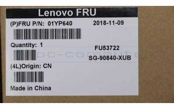 Lenovo 01YP640 NB_KYB FRU COMO NM,LTN,KB,BK,US