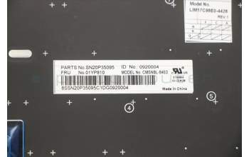 Lenovo 01YP810 Keyboard Internal,Spanish,Sliver