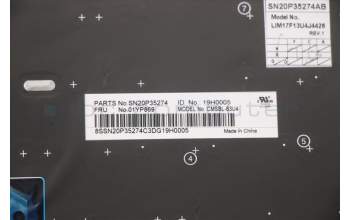 Lenovo 01YP869 NB_KYB FRU COMO SK,CHY,KB-BL,SV,USE