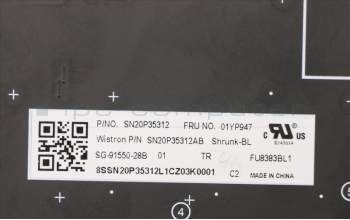 Lenovo 01YP947 NB_KYB FRU COMO SK,LTN,KB-BL,SV,TR