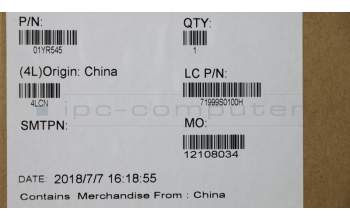 Lenovo 01YR545 C-Abdeckung mit Tastatur, Ungarisch, Schwarz