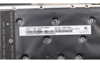 Lenovo 01YR545 C-Abdeckung mit Tastatur, Ungarisch, Schwarz