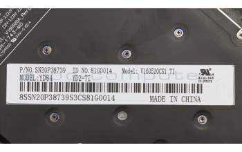 Lenovo 01YR597 MECH_ASM GRP_KBD_Bzl_TH,FPR,BK,SUN