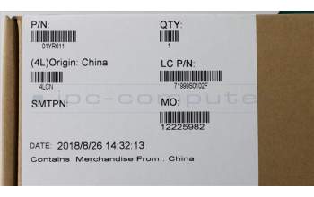Lenovo 01YR611 MECH_ASM GRP_KBD_Bzl_USE,FPR_NFC,BK,CHY