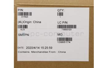 Lenovo 01YR625 MECH_ASM GRP_KBD_Bzl_NRD,FPR_NFC,BK,CHY