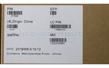 Lenovo 01YR628 MECH_ASM GRP_KBD_Bzl_SI,FPR_NFC,BK,CHY