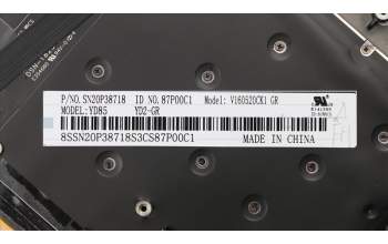 Lenovo 01YR650 MECH_ASM GRP_KBD_Bzl_DE,FPR_NFC,BK,SUN