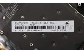 Lenovo 01YR656 MECH_ASM GRP_KBD_Bzl_IT,FPR_NFC,BK,SUN