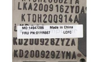 Lenovo 01YR667 MECH_ASM GRP_KBD_Bzl_CH,FPR_NFC,BK,SUN