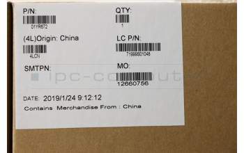 Lenovo 01YR672 C-Cover with keyboard, UK English, Black, Backlight, Fingerprint, UK