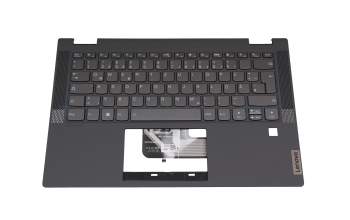 025.901N3.0001 original Lenovo keyboard incl. topcase DE (german) grey/grey with backlight