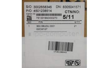 Lenovo 02CW127 MECH_ASM Top COVER W/Handle Assy,T530