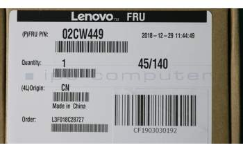 Lenovo 02CW449 HEATSINK M.2 HS for WS
