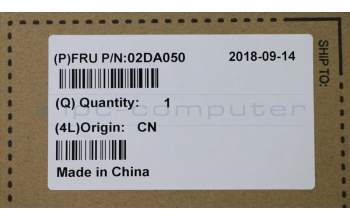 Lenovo 02DA050 COVER A Cover IR,Black