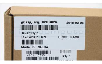 Lenovo 02DC026 HINGE FRU Leia clamshell hinge