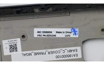 Lenovo 02DC345 COVER Windu2AMD C cover asy NFPRHOLE VIC