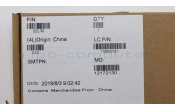 Lenovo 02DL760 MECH_ASM Finn-1 AMD FRU_KIT_Mech_Misc