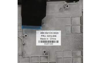 Lenovo 02HL509 C-Abdeckung mit Tastatur, Belgisch, Schwarz, Hintergrundbeleuchtung