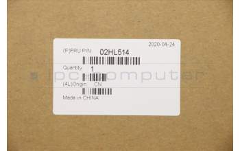 Lenovo 02HL514 C-Abdeckung mit Tastatur, Spanisch, Schwarz