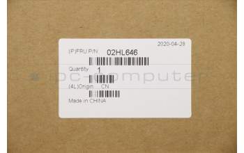 Lenovo 02HL646 MECH_ASM WL CCover+058 FRA ASM,BK<CHY>