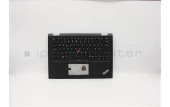 Lenovo 02HL657 C-Abdeckung mit Tastatur, Dänisch, Schwarz, Hintergrundbeleuchtung